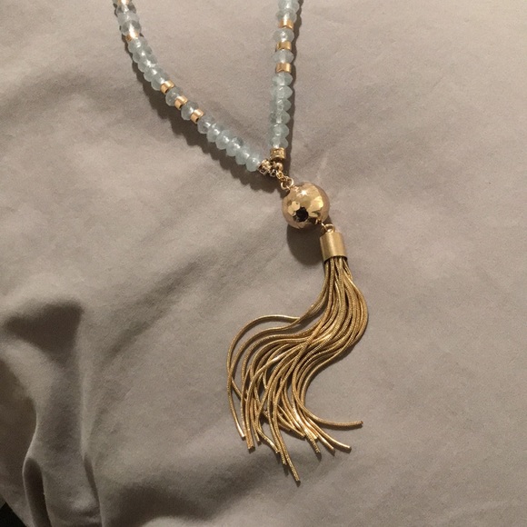 Adrienne Vittadini beaded and Gold Tone Necklace - Picture 2 of 3